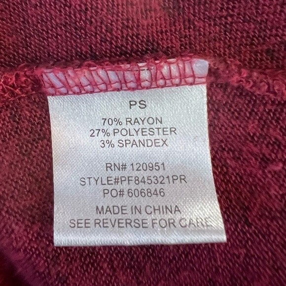 Olive + Oak empire waist wine sweater dress size petite small - Picture 5 of 5